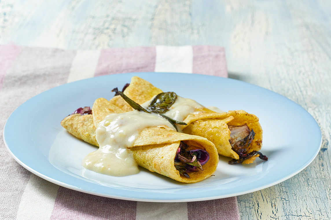 Crespelle Al Radicchio La Taverna Degli Arna